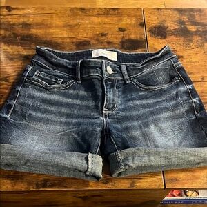 BKE Dark Denim Cuffed Shorts from Buckle